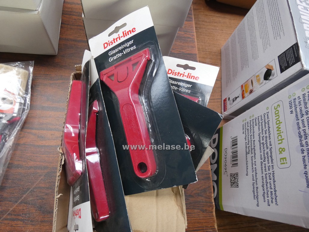 Glaskrabber "PVC - rood"