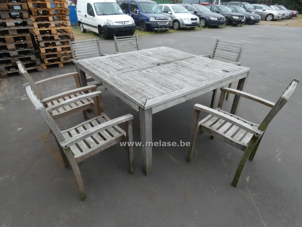 Tuinstel in teak