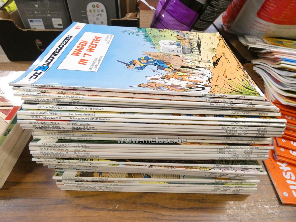 Strips "de blauwbloezen"