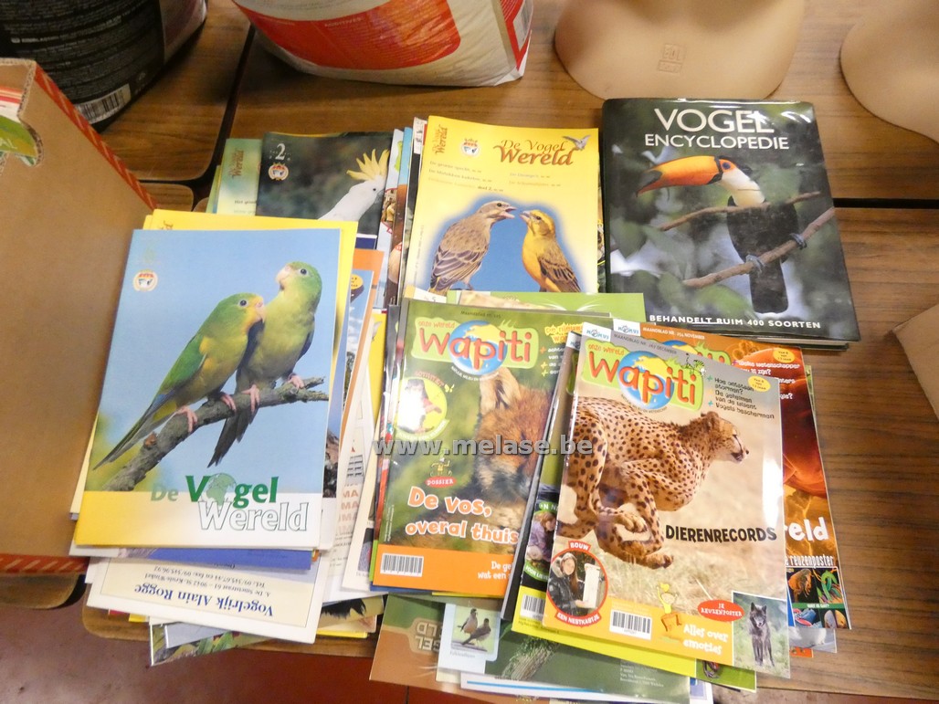 Lectuur over vogels, vissen