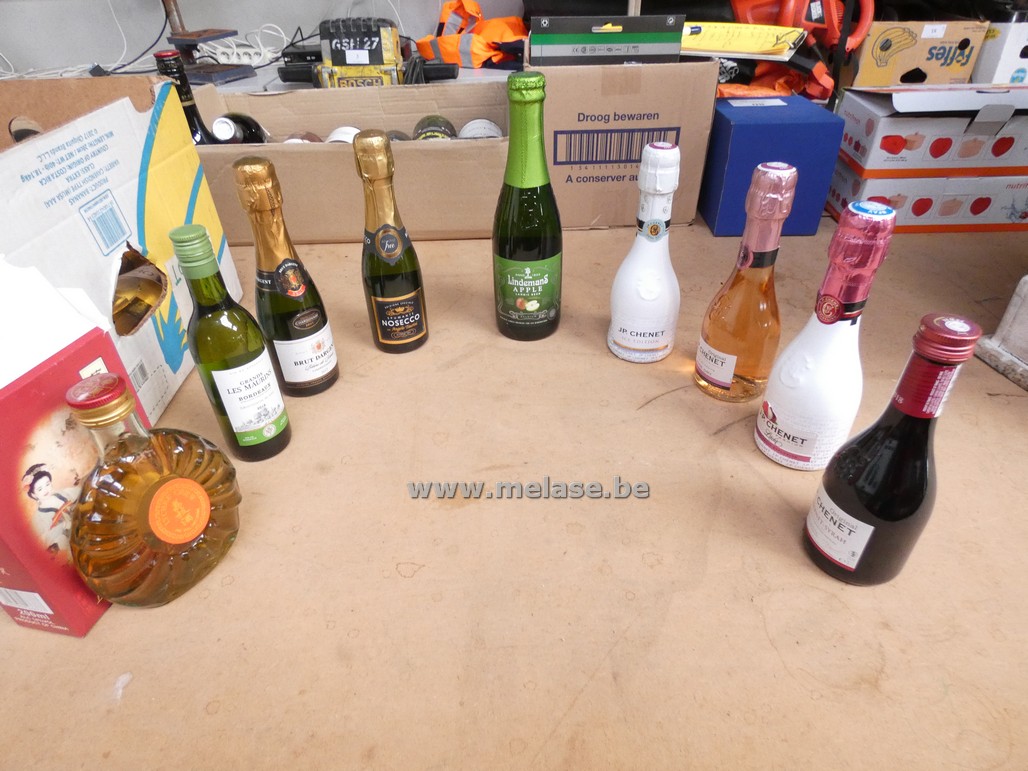 Kleine flesjes drank