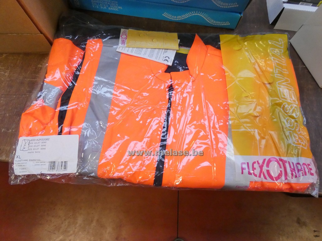 Fluo veiligheidsbodywarmer