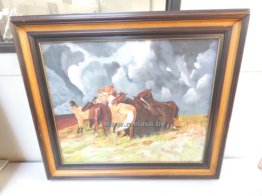 Schilderij "paarden"