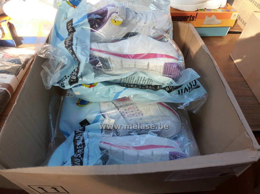 Meisjes sportschoenen "wit/roos"