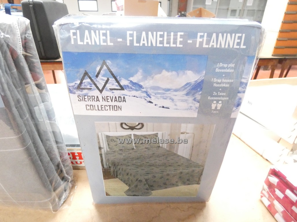 Dekbedovertrek "grijs - flanel"