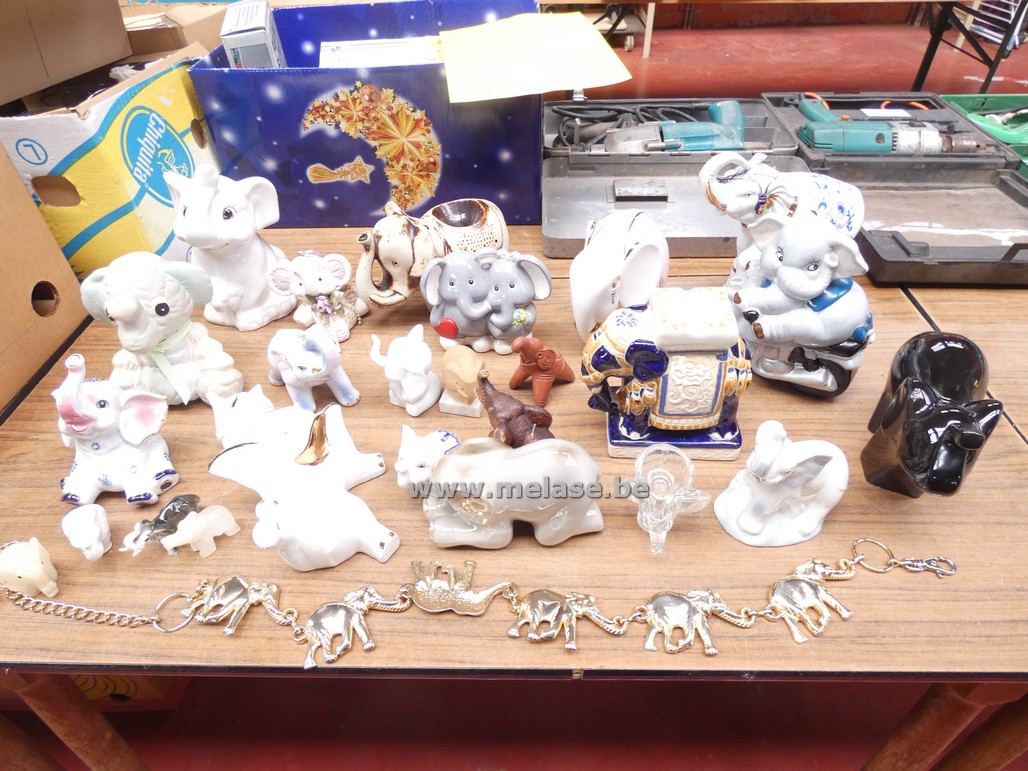 Olifanten in porselein