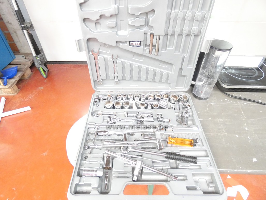 Dopsleutelset in koffer 