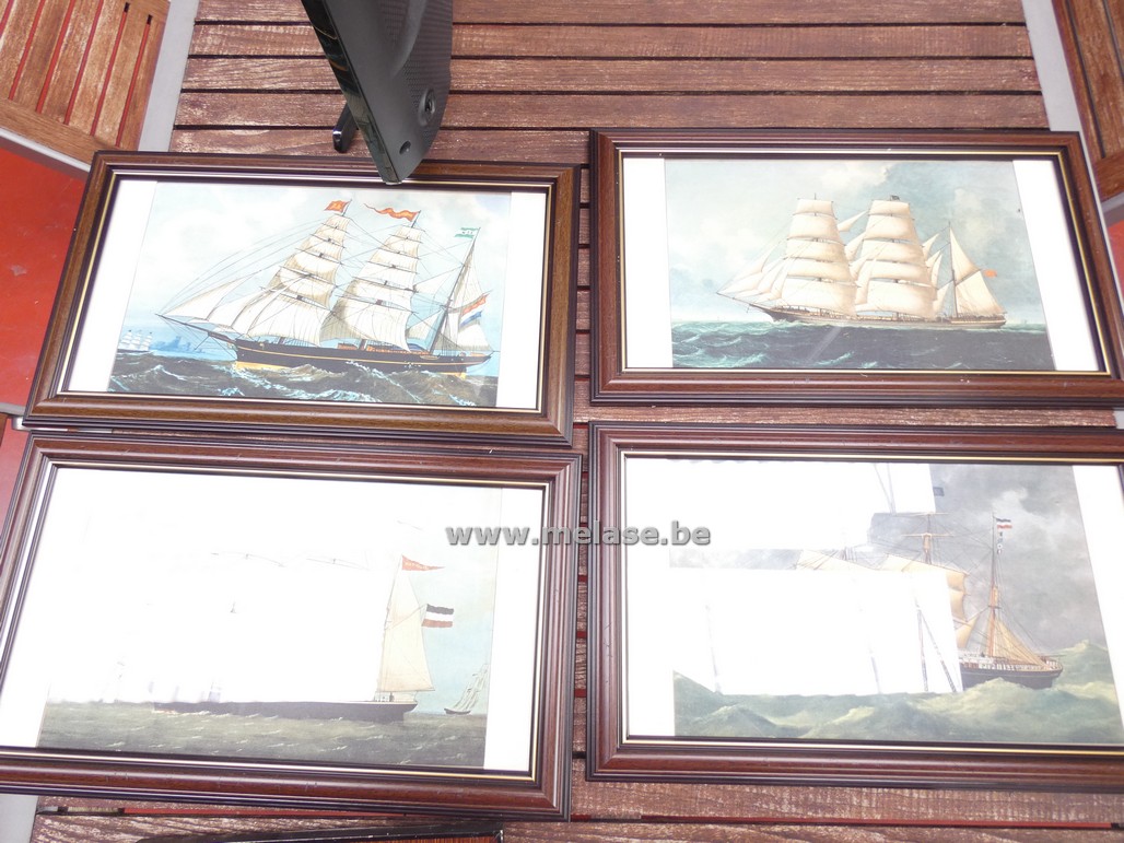 Prenten in kader "Zeilschepen"