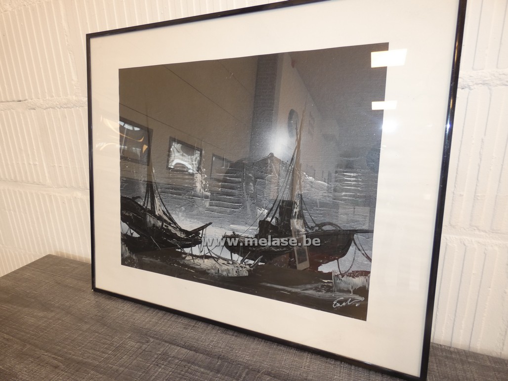 Schilderij "2 zeilboten"
