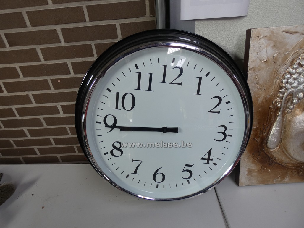 Wandklok + spiegel
