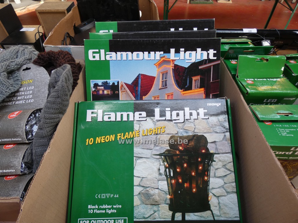 Kerstverlichting "glamour light en flame light"