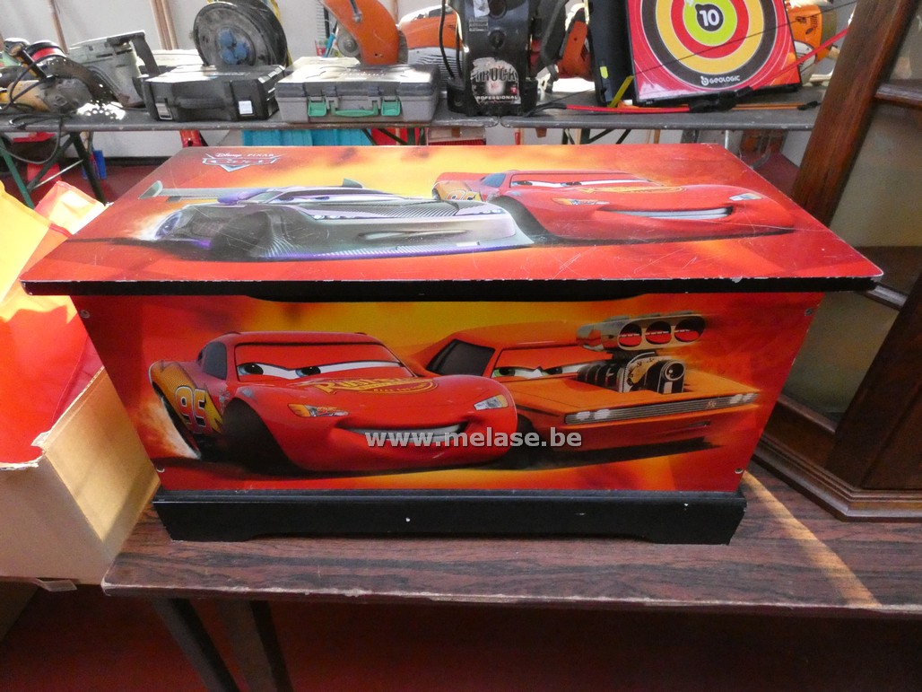 Houten speelgoedbak "Cars"