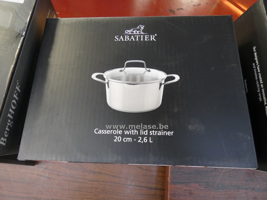 Kookpan met afgietdeksel "Sabatier"