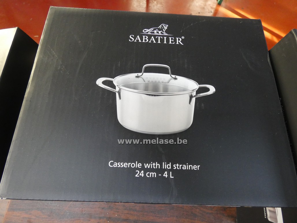 Kookpan met afgietdeksel "Sabatier"