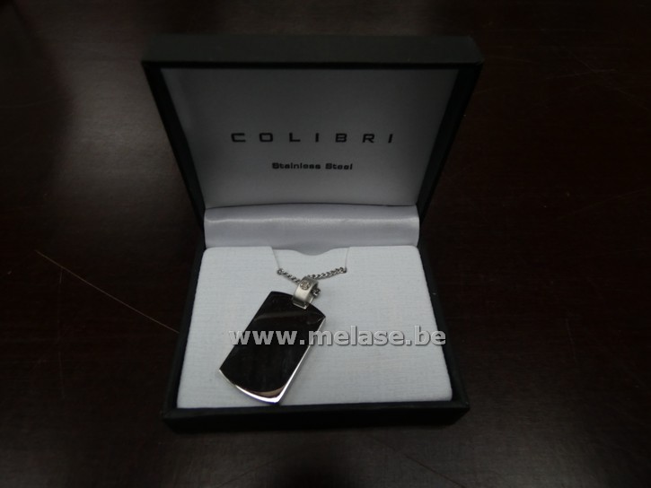 Halsketting met hangertje "stainless Steel - Colibri of London"