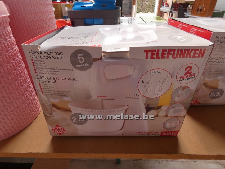 Handmixer met roterende kom "Telefunken"