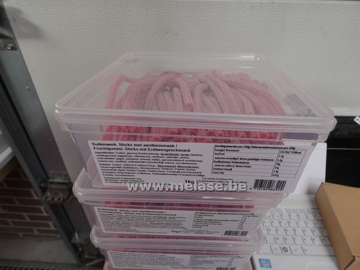 Snoep "vruchtensticks - aardbei"