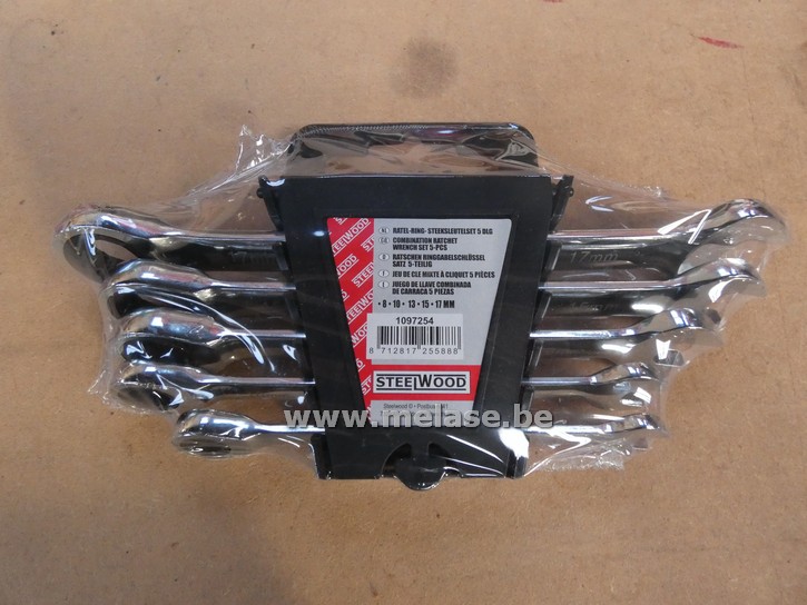 Ratel-ring-steeksleutelset "5-delig"