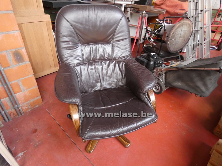Bruin lederen fauteuil