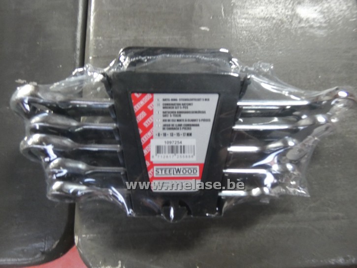 Ratel-ring-steeksleutelset "5-delig"