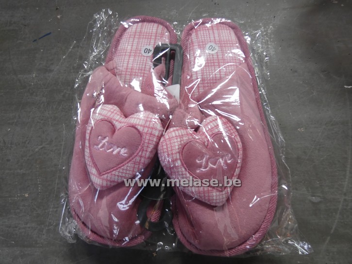 Damespantoffels "roze"