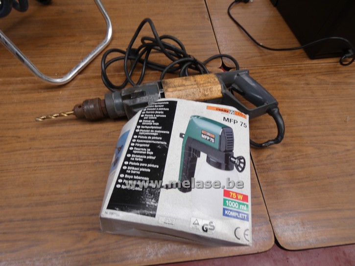 Boorhamer + verfpistool