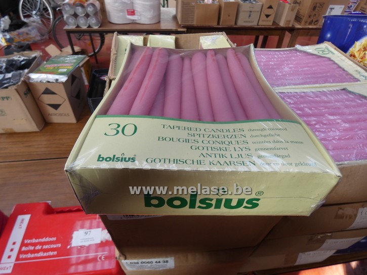 Tafelkaarsen "Bolsius - roze"