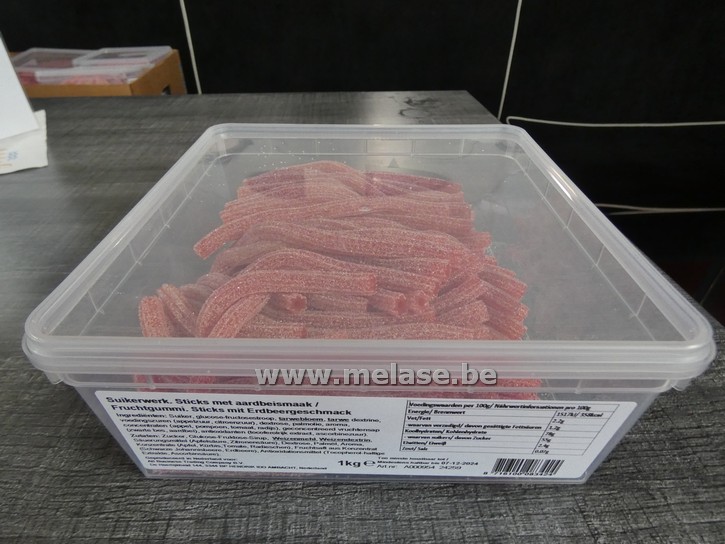 Snoep "vruchtensticks - aardbei"