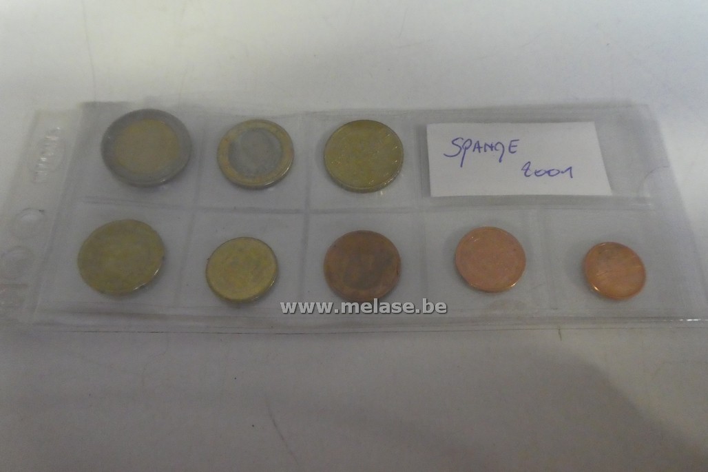 Muntenverzameling "Spanje 2001"