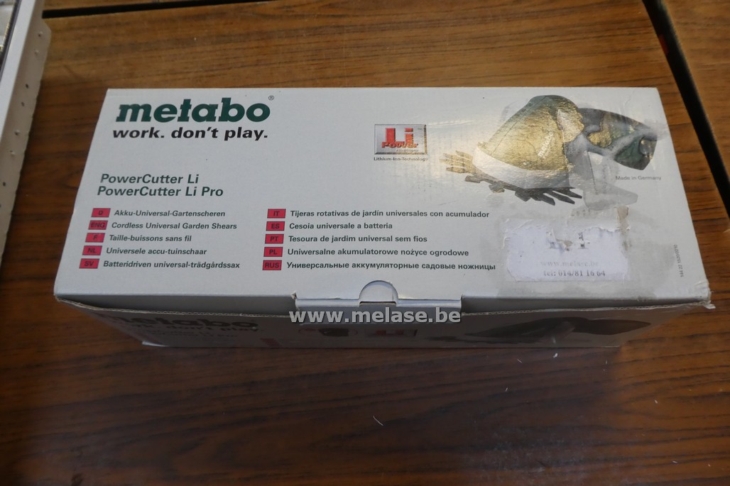 Universele accu-tuinschaar "Metabo"