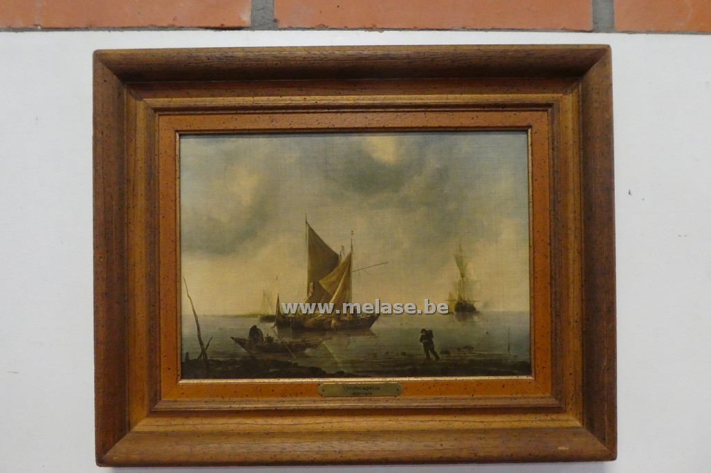 Schilderij in kader "boten"