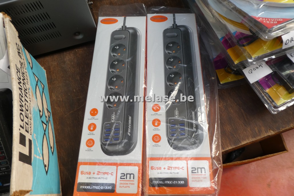 Verdeelstekkers met USB-poorten 