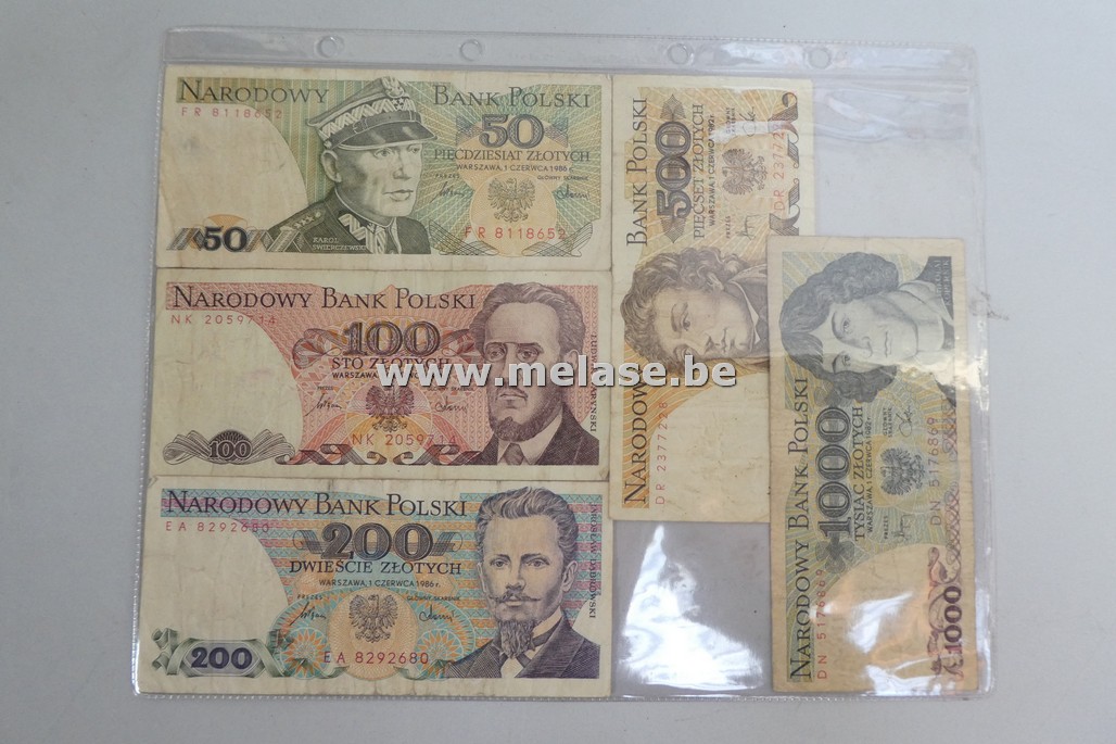 Poolse bankbiljetten "jaren 80"