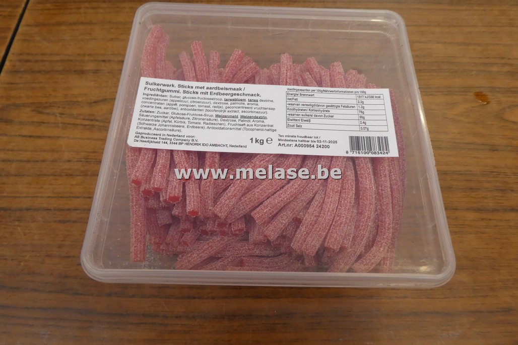 Snoep "vruchtensticks - aardbei"