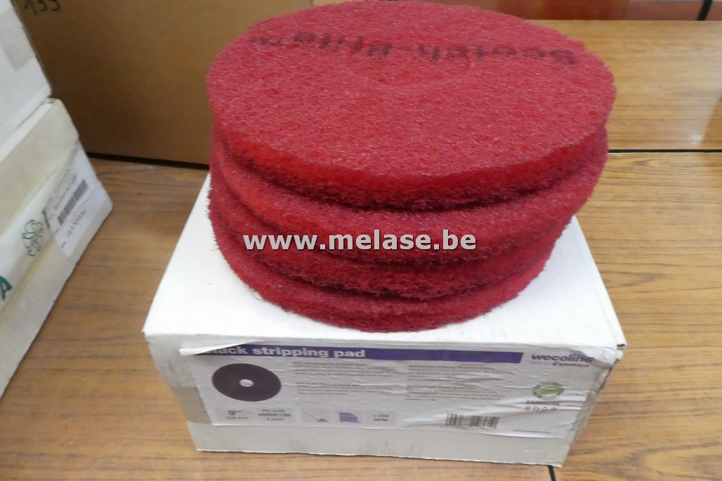 Stripping pad voor poetsmachine "rood"
