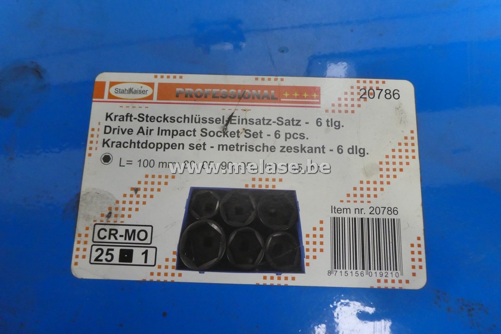 Krachtdoppenset - metrische zeskant