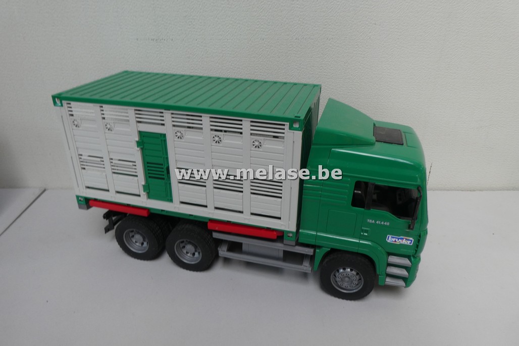 Miniatuurvrachtwagen "MAN - dierenvervoer"