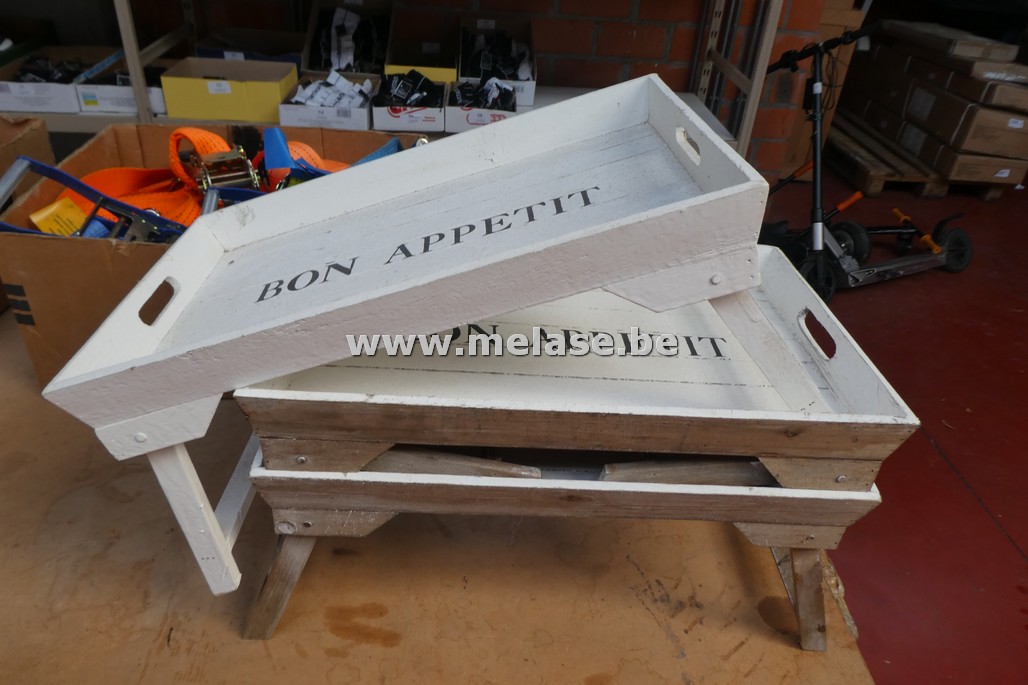 Houten dienbladen/ontbijtplateau's