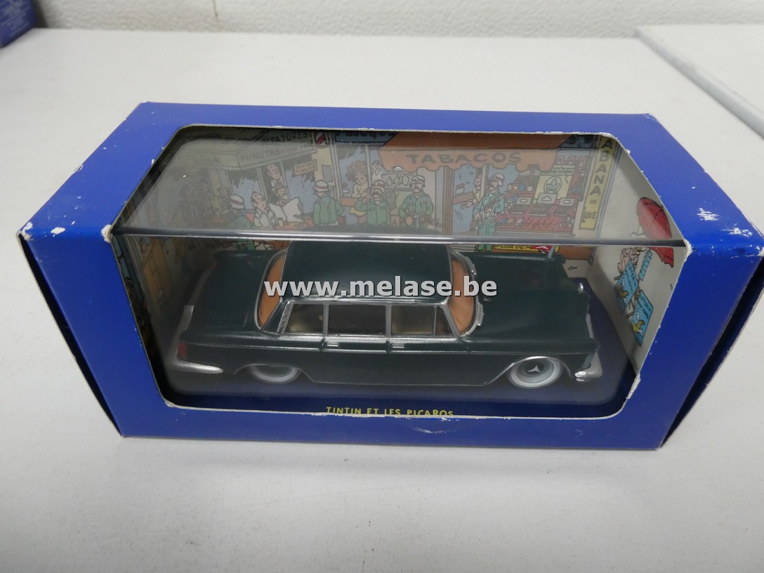 Miniatuur auto uit Kuifjestrip "Mercedes 600 - jaren 70"