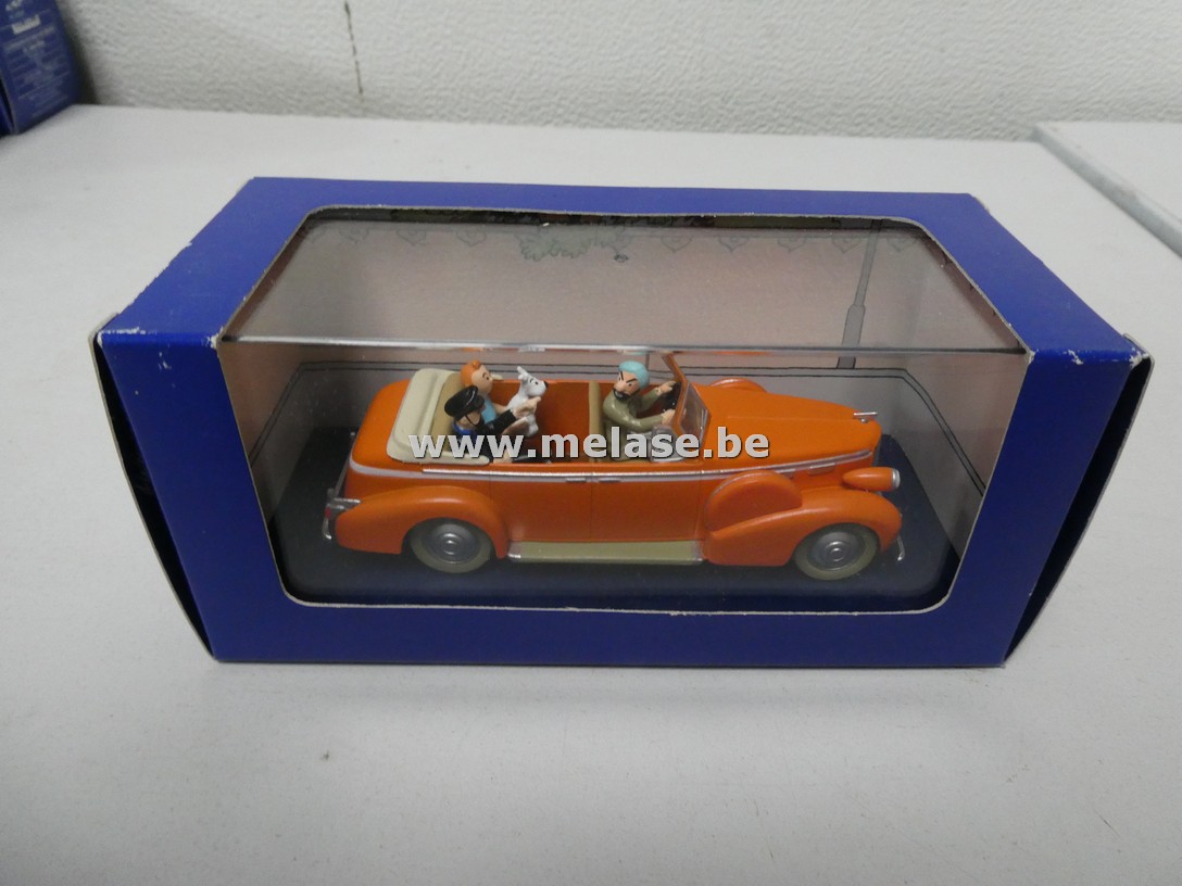 Miniatuur auto uit Kuifjestrip "Cadillac Fleetwood - 1938"