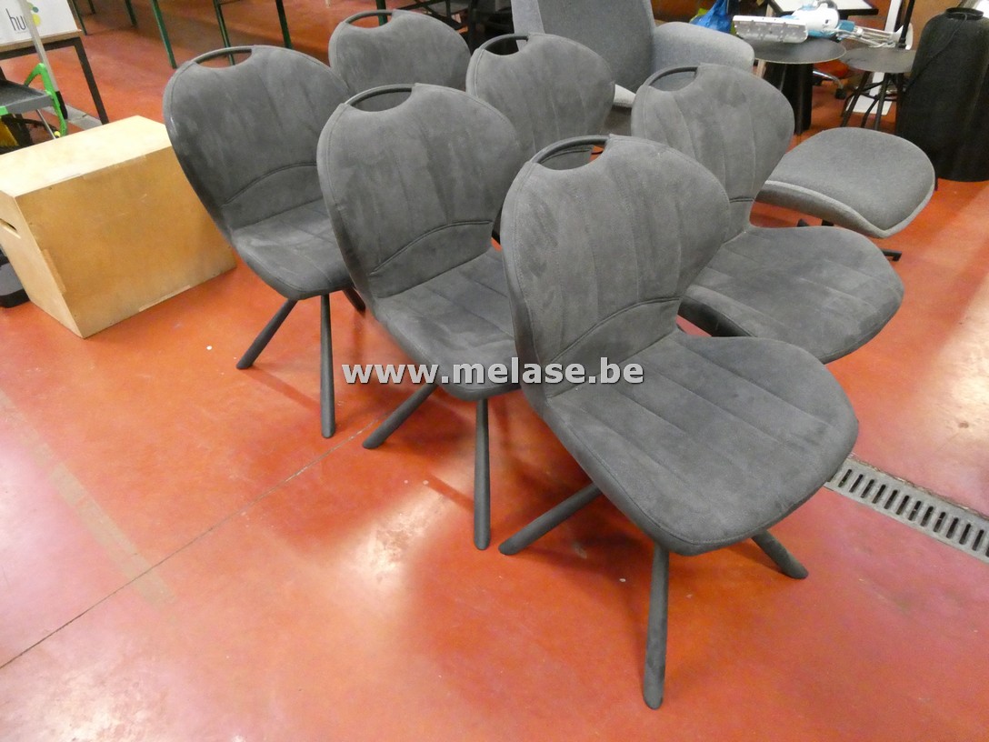 Eetkamerstoelen "grijs"