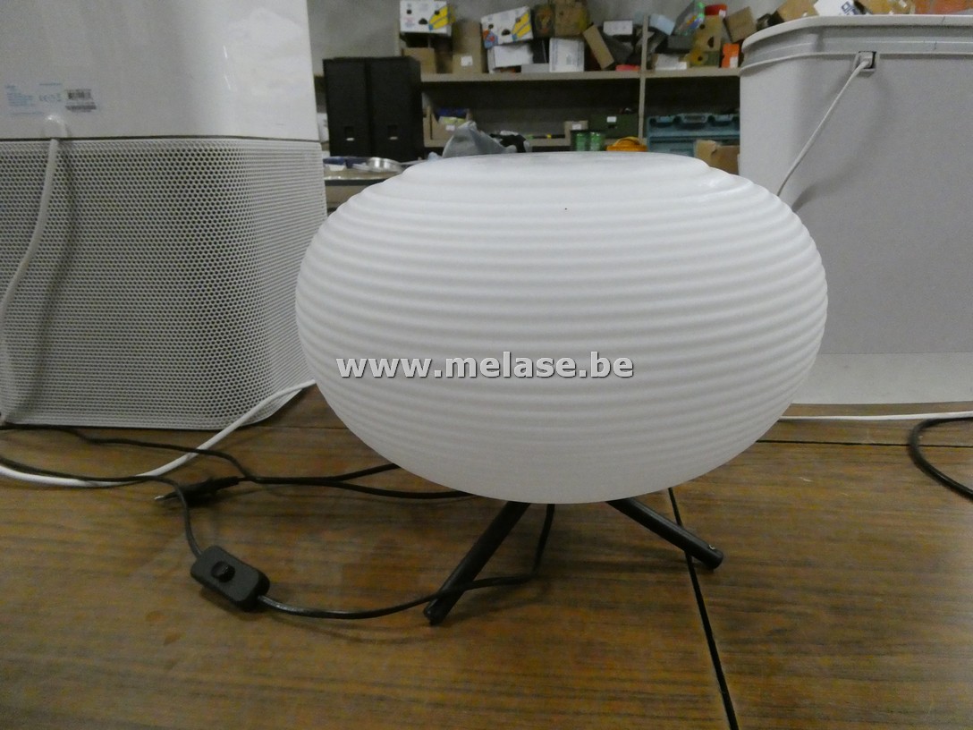 Schemerlamp "wit glazen bol"
