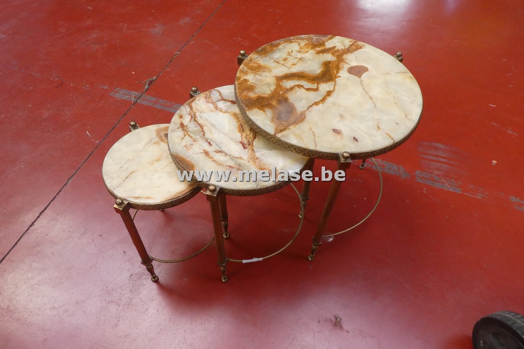 Set vintage bijzettafels