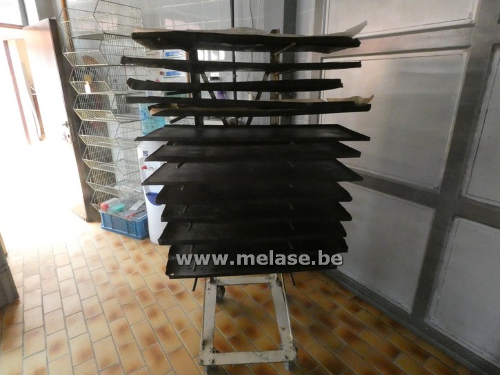 Platenrek op wielen