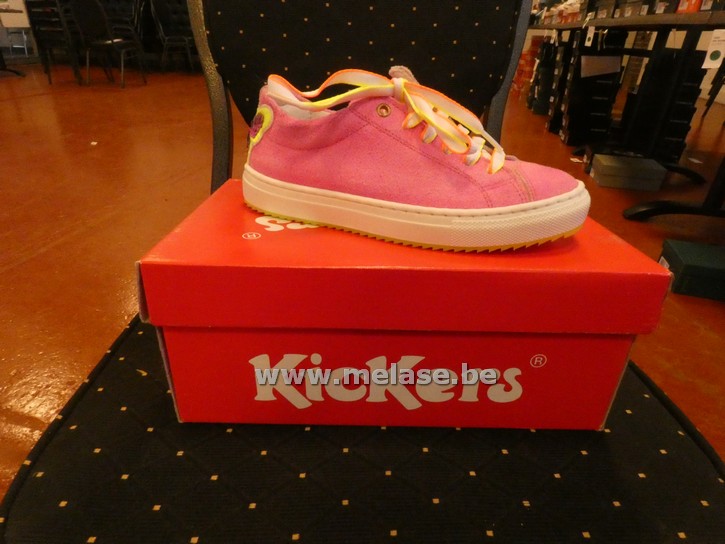 Kickers - roze/vlinder