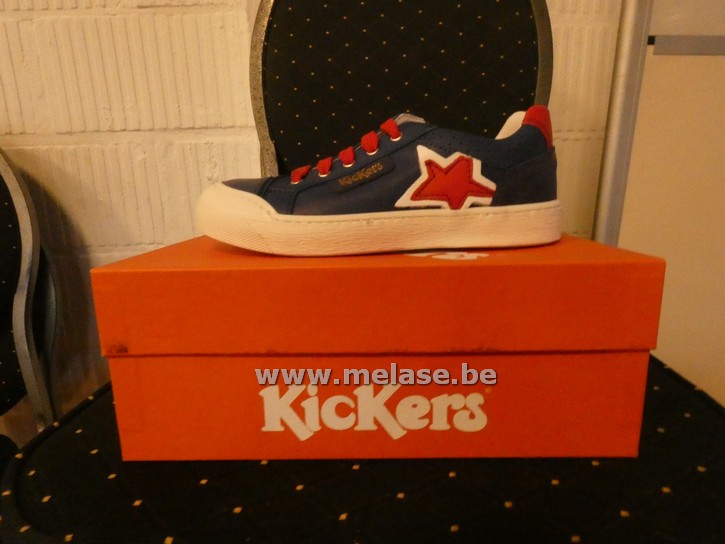 Kickers - blauw/rood "ster"