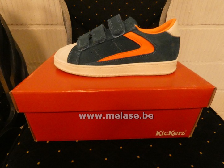 Kickers - blauw/oranje