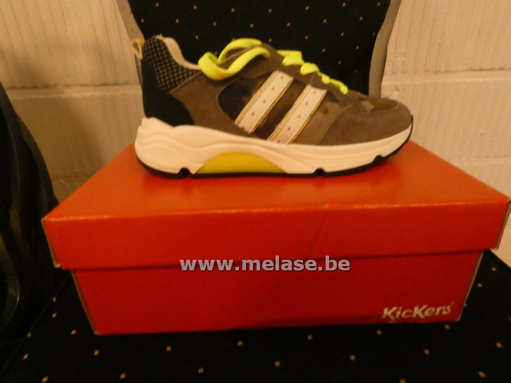 Kickers - grijs/geel