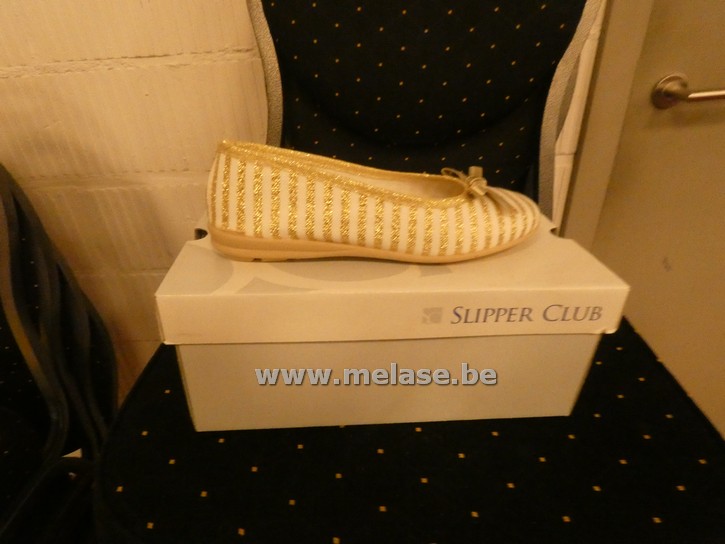 Slipper Club - wit/goud