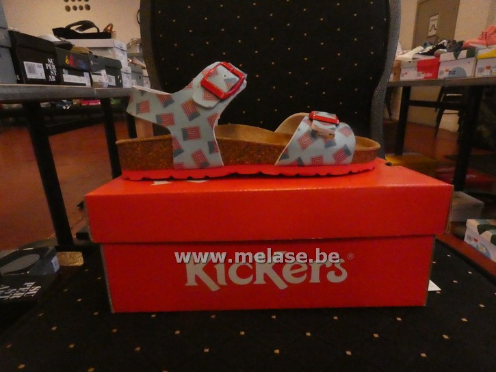 Kickers - blauw/rood